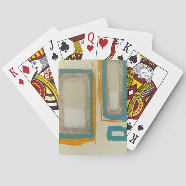 Soft And Bold Rothko Inspired Abstract Poker Cards (Back)