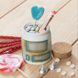 Soft And Bold Rothko Inspired Abstract Signed Candy Jar
