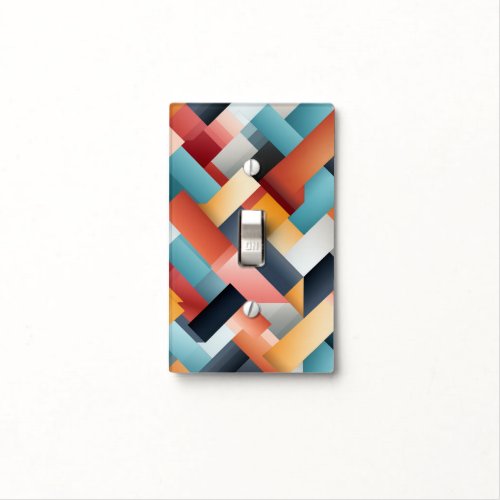 Soft and Restful Geometric Pattern Design  Light Switch Cover