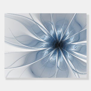 Soft and tenderness blue fractal fantasy flower cu foam board