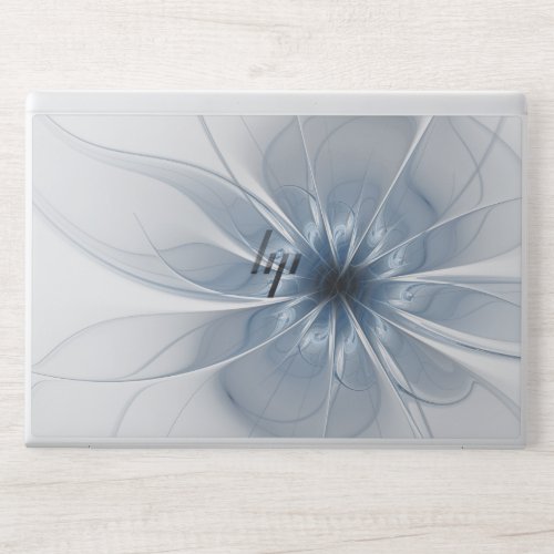 Soft and tenderness blue fractal fantasy flower  HP laptop skin