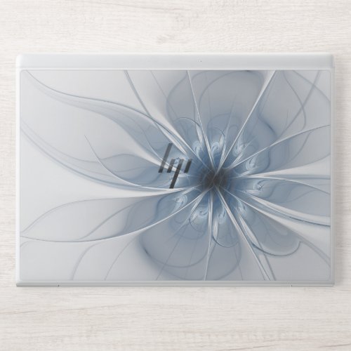 Soft and tenderness blue fractal fantasy flower  HP laptop skin