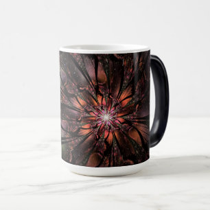 Soft and tenderness fractal fantasy flower  color morph mug 