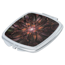 Soft and tenderness fractal fantasy flower  compact mirror