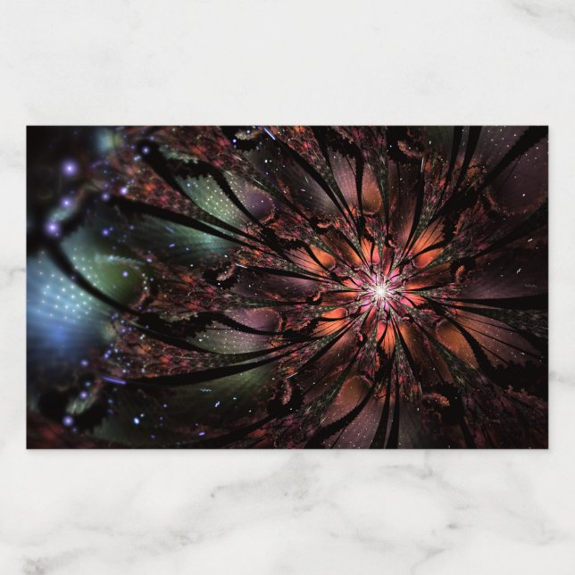 Soft and tenderness fractal fantasy flower  envelope liner (Design)