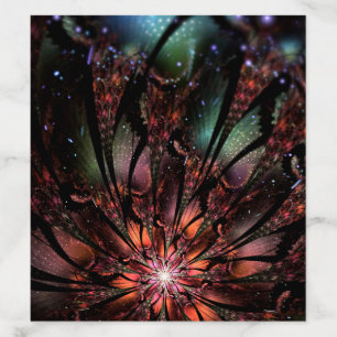 Soft and tenderness fractal fantasy flower envelope liner