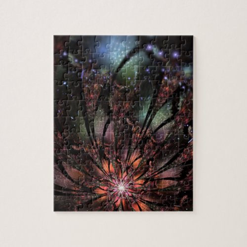 Soft and tenderness fractal fantasy flower  invita jigsaw puzzle