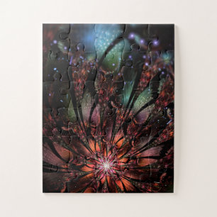 Soft and tenderness fractal fantasy flower  jigsaw puzzle