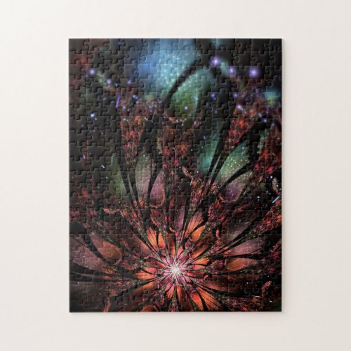 Soft and tenderness fractal fantasy flower  jigsaw puzzle