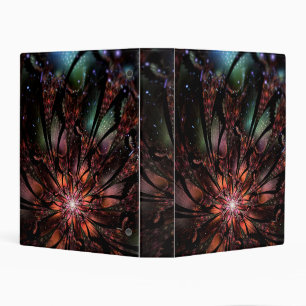 Soft and tenderness fractal fantasy flower mini binder