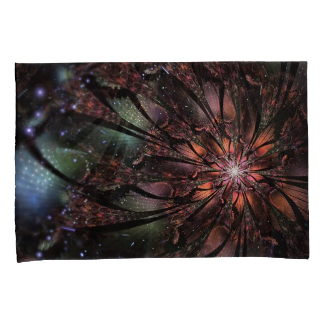 Soft and tenderness fractal fantasy flower  pillow case (Front-Right)
