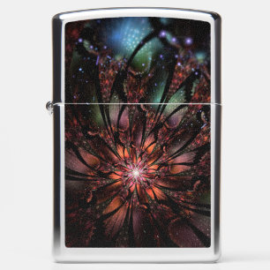 Soft and tenderness fractal fantasy flower zippo lighter