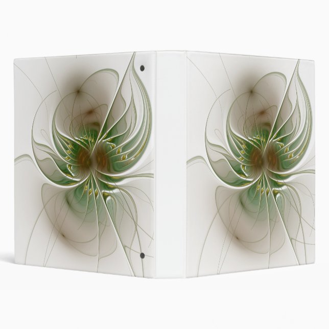 Soft and tenderness fractal fantasy flowers 3 ring binder (Background)