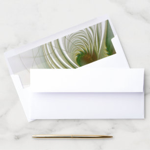 Soft and tenderness fractal fantasy flowers envelope liner