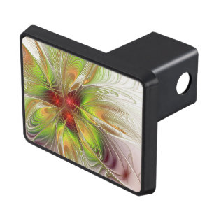 Soft and tenderness fractal fantasy flowers hitch cover