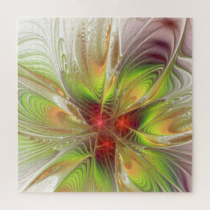Soft and tenderness fractal fantasy flowers jigsaw puzzle