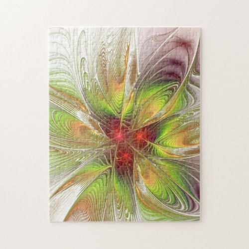 Soft and tenderness fractal fantasy flowers jigsaw puzzle