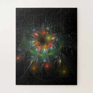 Soft and tenderness fractal fantasy flowers jigsaw puzzle