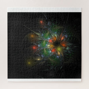 Soft and tenderness fractal fantasy flowers  jigsaw puzzle