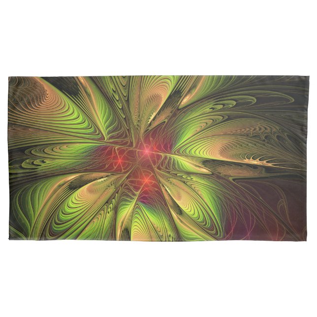 Soft and tenderness fractal fantasy flowers pillow case (Front)