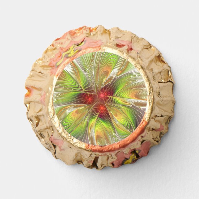 Soft and tenderness fractal fantasy flowers reese's peanut butter cups (Front)