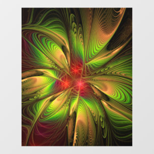 Soft and tenderness fractal fantasy flowers wall decal