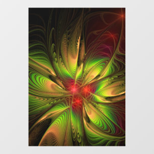 Soft and tenderness fractal fantasy flowers  wall decal 
