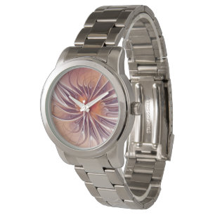 Soft and tenderness fractal fantasy flowers watch