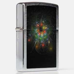 Soft and tenderness fractal fantasy flowers zippo lighter
