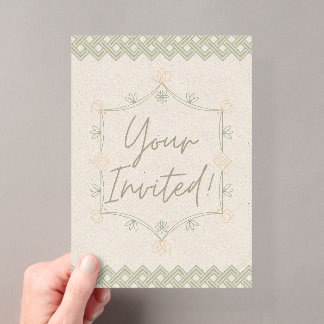 Soft and Whimsical Invite Acrylic Invitations