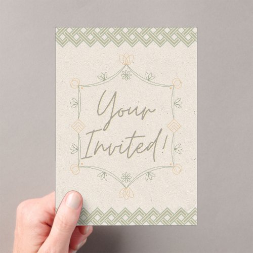 Soft and Whimsical Invite Acrylic Invitations