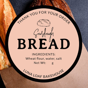 Soft Apricot Bakery Sourdough Bread Sticker