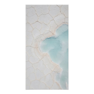 Soft Aqua Mineral Wall Art Poster