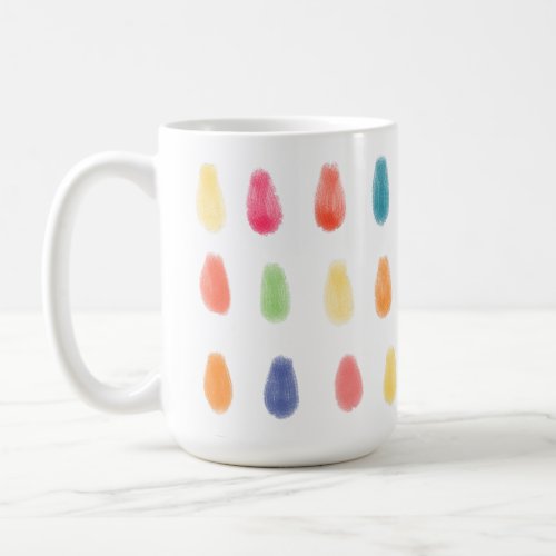 Soft ArtyDrops Original Contemporary Color Pattern Coffee Mug