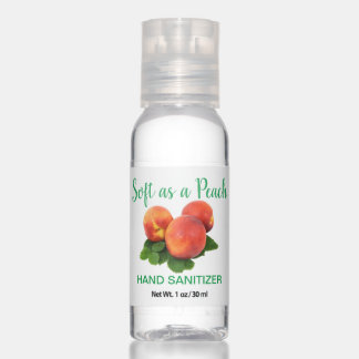 Soft as a Peach Logo or Home Travel Bottle Set Hand Sanitizer