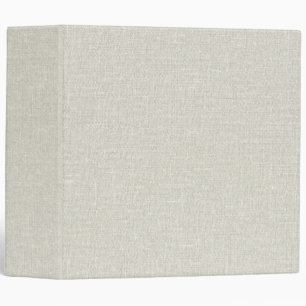 Soft Ash Linen Texture Clean Blank Minimalist 3 Ring Binder