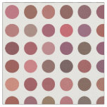 Soft Autumn Color Polka Dots on Cream Fabric