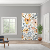 Soft Autumn Floral Pattern