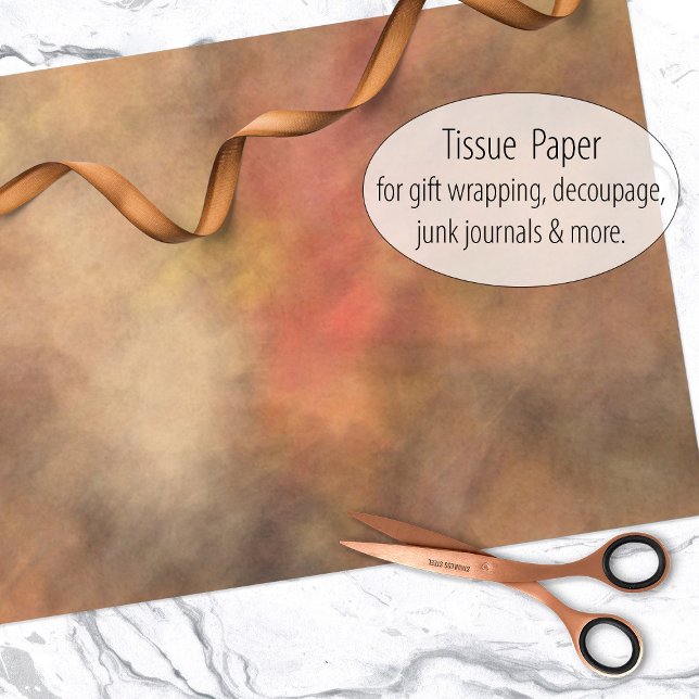 Soft Autumn Leaves Impressionist Design Tissue Paper (Creator Uploaded)