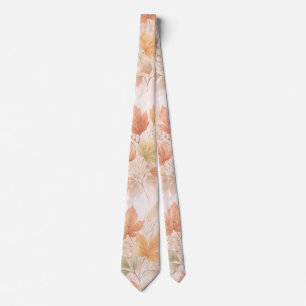 Soft Autumn Maple Leaf Neck Tie
