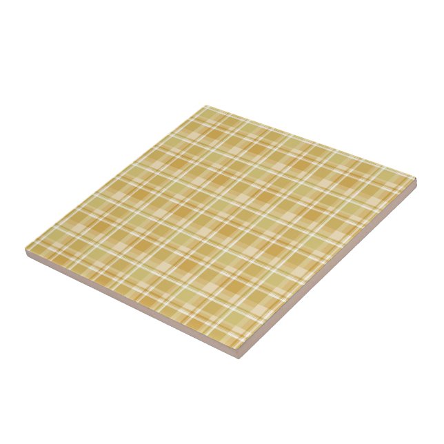 soft autumn plaids ceramic tile (Side)
