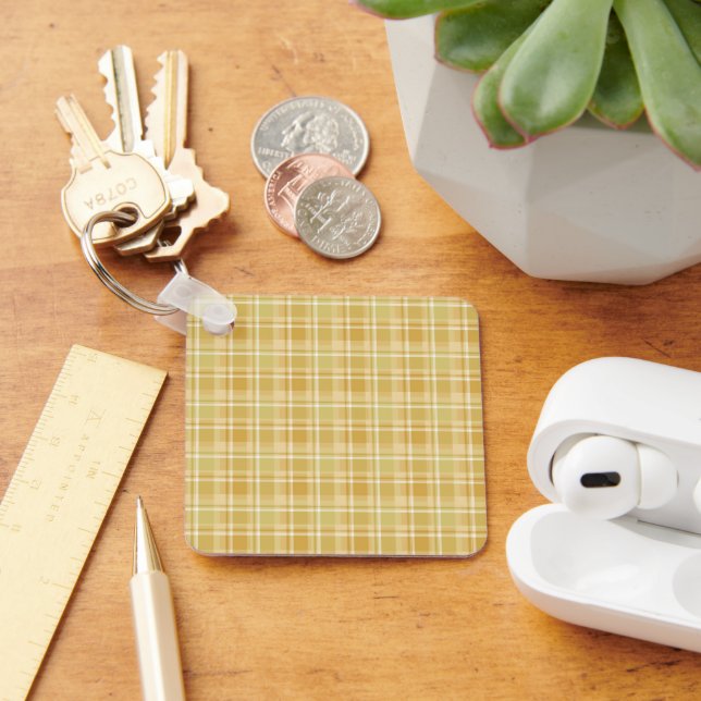 soft autumn plaids keychain (Desk)