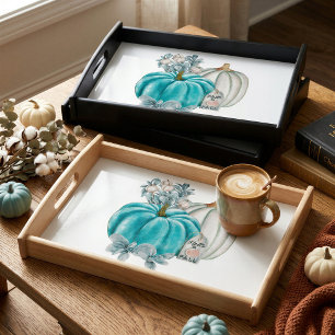 Soft Autumn Pumpkin Serving Tray