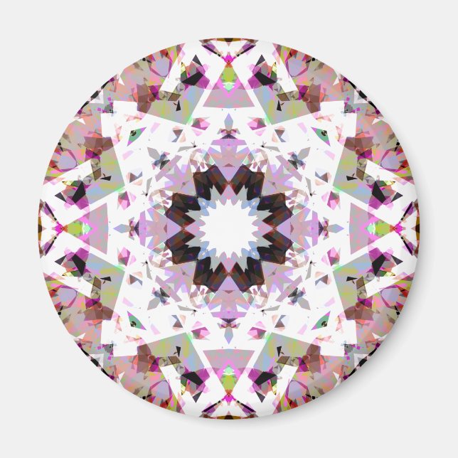 Soft Autumn Purple Green Star for Fall Magnet (Front)
