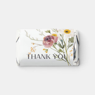 Soft Autumn Spring Floral Baby Shower Candy Hershey's Miniatures