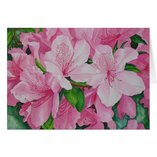 Soft Azaleas Cards (Front Horizontal)