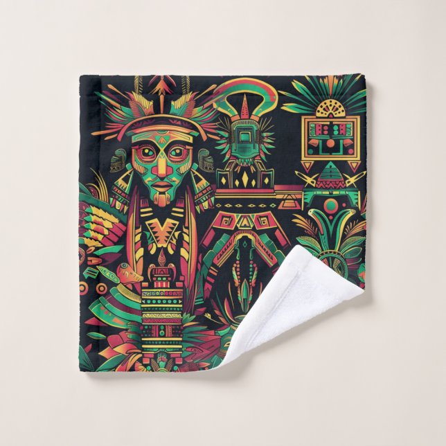 Soft Azure "Ancestral Paradigm" Plush Wash Cloth (Wash Cloth)