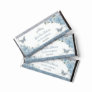 Soft Baby Blue Floral Quinceañera Crown Butterfly Hershey Bar Favors