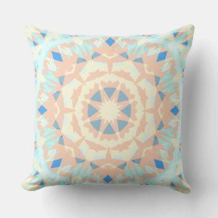 Soft Baby Blue Magic Star Summer Nursery Throw Pillow