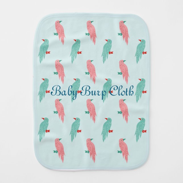 Soft baby burp cloth (Front)